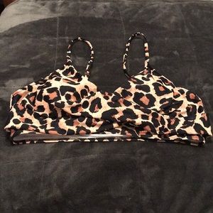 Cheetah swimsuit top